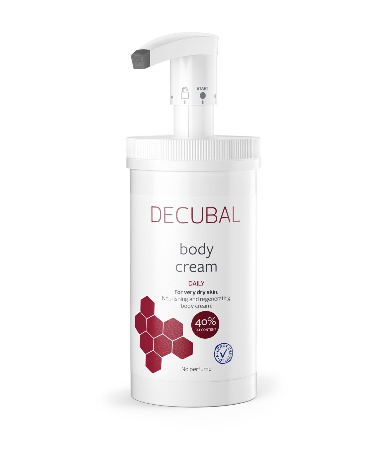 DECUBAL Body Krem Með Pumpu 485g