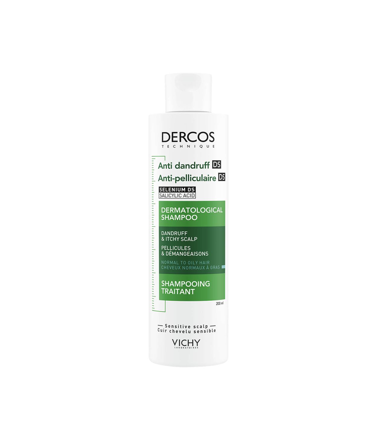 VICHY Dercos Flösusjampó Normal/Feitt hár 200ml