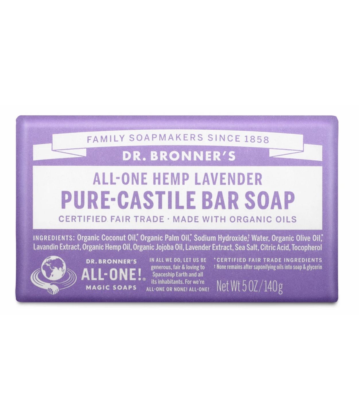 Dr.Bronner's Sápustykki Lavender