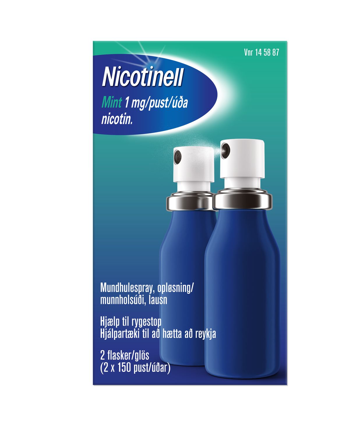 Nicotinell Mint, munnholsúði 1 mg 300 úða.sk