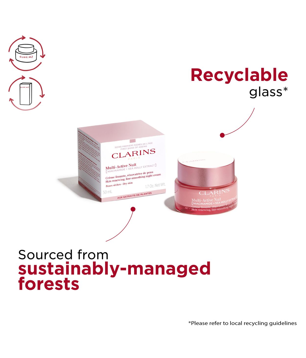 CLARINS Multi Active Night Cream Dry Skin 50ml