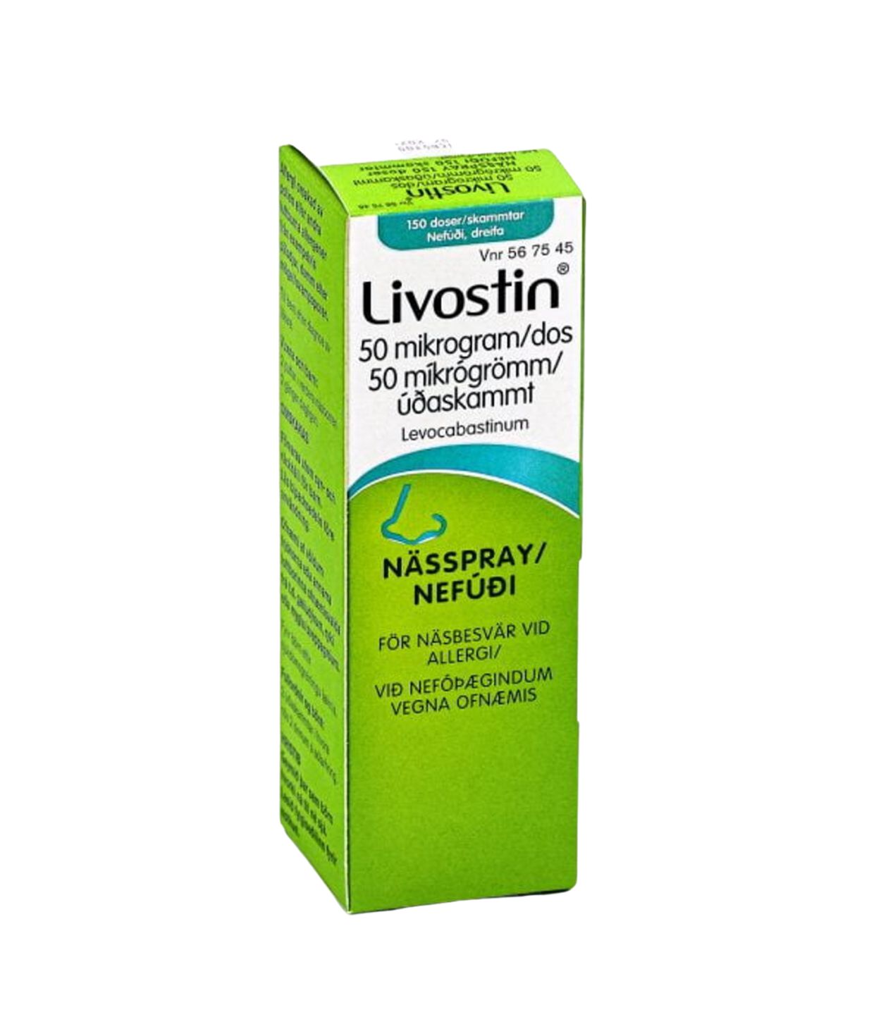 Livostin nefúði 0,50 mg/úðask 15 ml