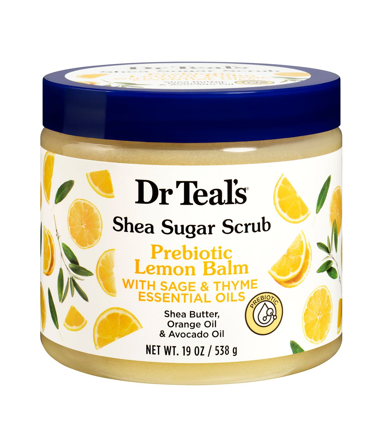 Dr.Teal's Prebiotic Lemon & Sage Body Scrub 538g