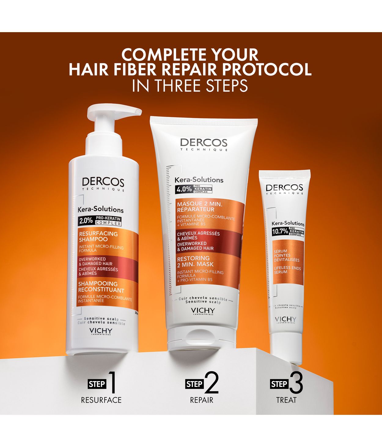 VICHY Dercos KeraSol Sjampó 250ml