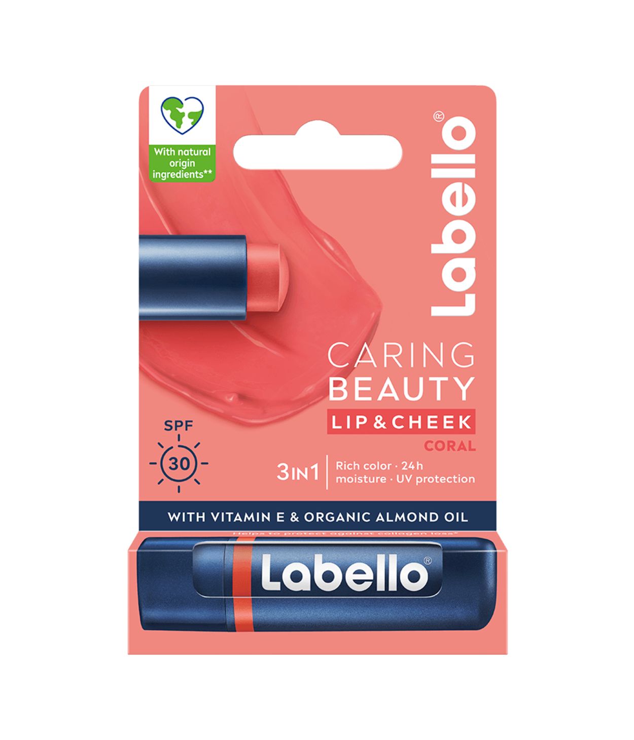 Labello Caring Beauty Lip&Cheek Coral SPF30 5,5ml