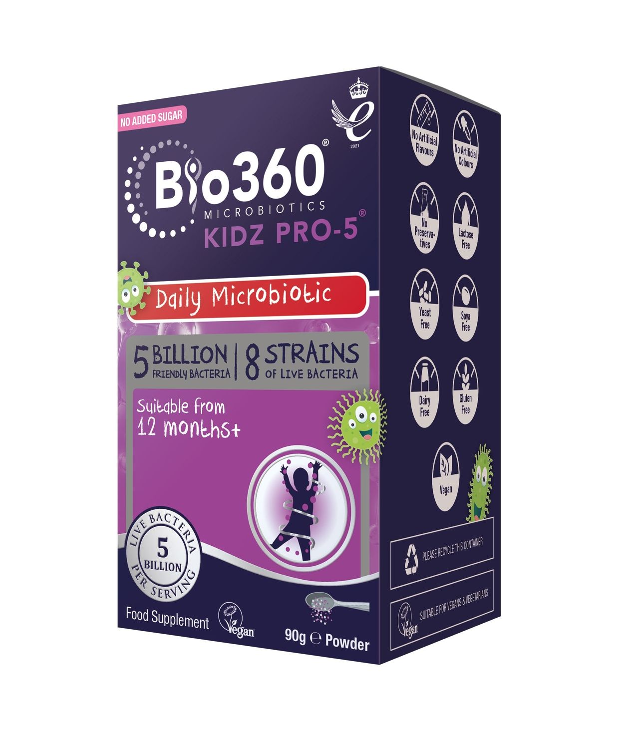 Natures Aid Kidz Pro-5 Meltingargerlar 90g