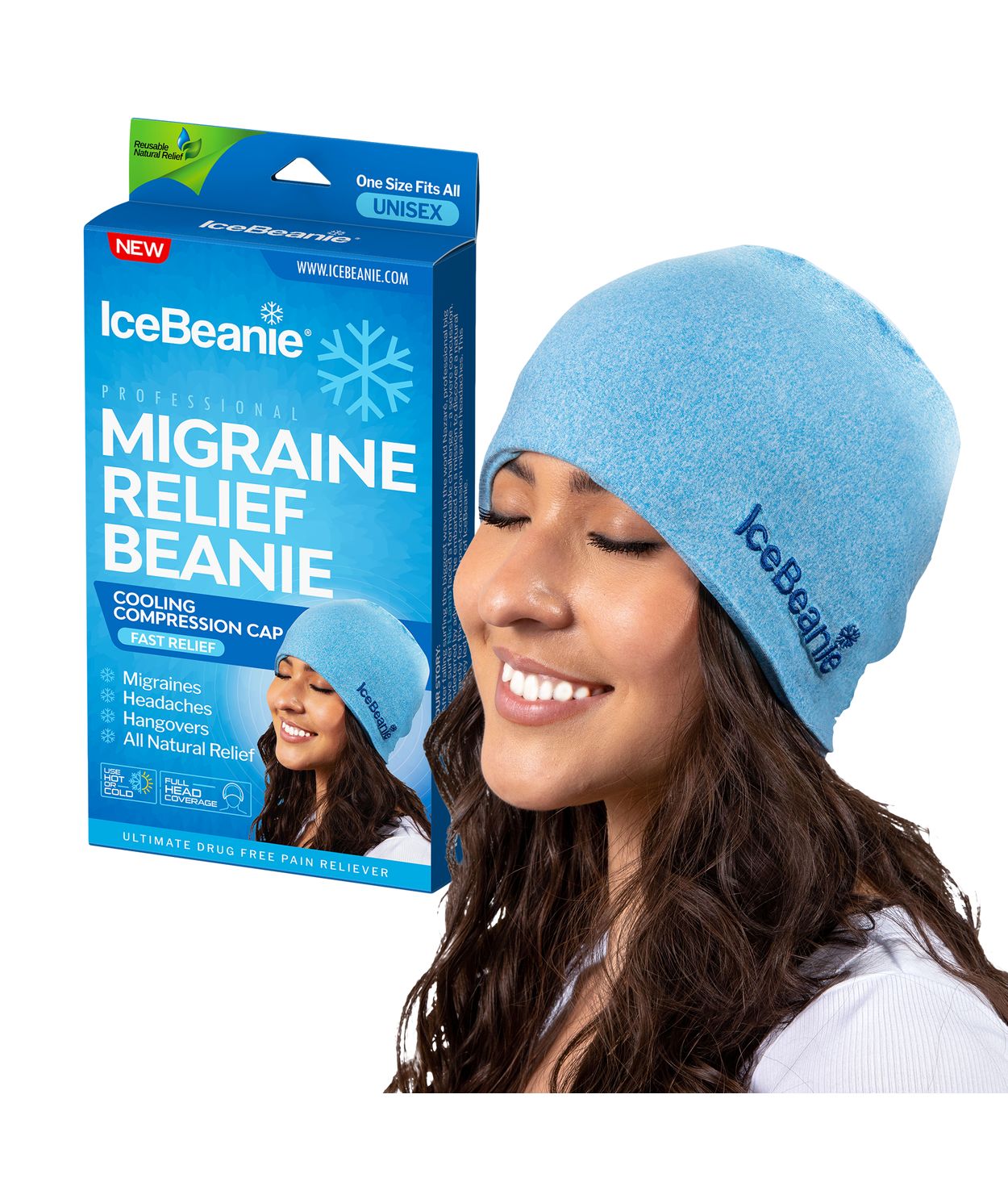 IceBeanie Kælihúfa Blá