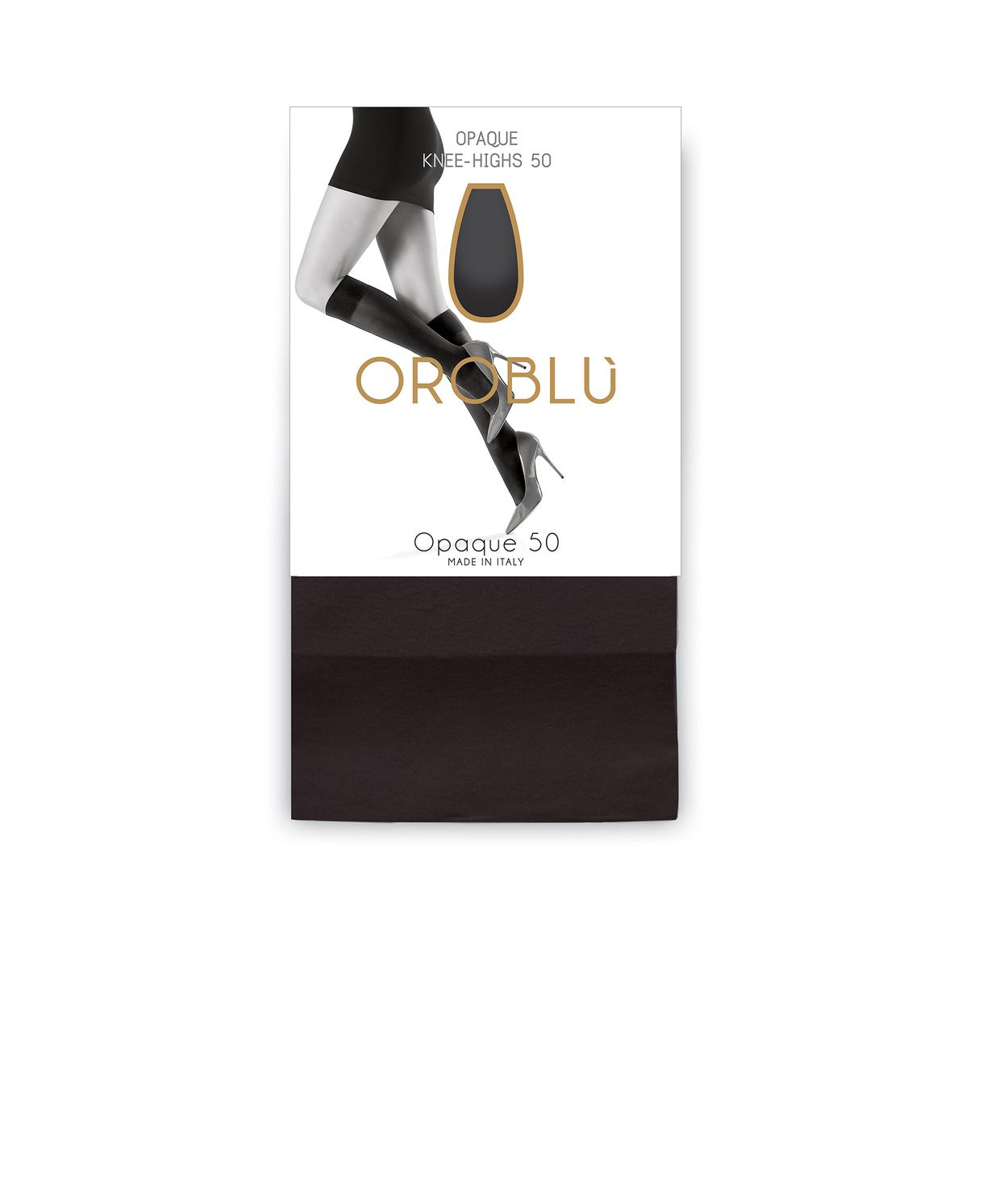 Oroblu Mibas Opaque 50s Black Hnésokkar