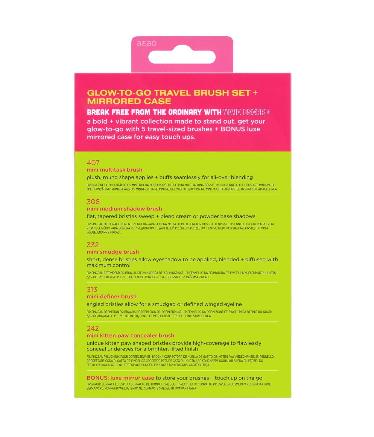 REAL TECHNIQUES VE Glow to go Travel Set