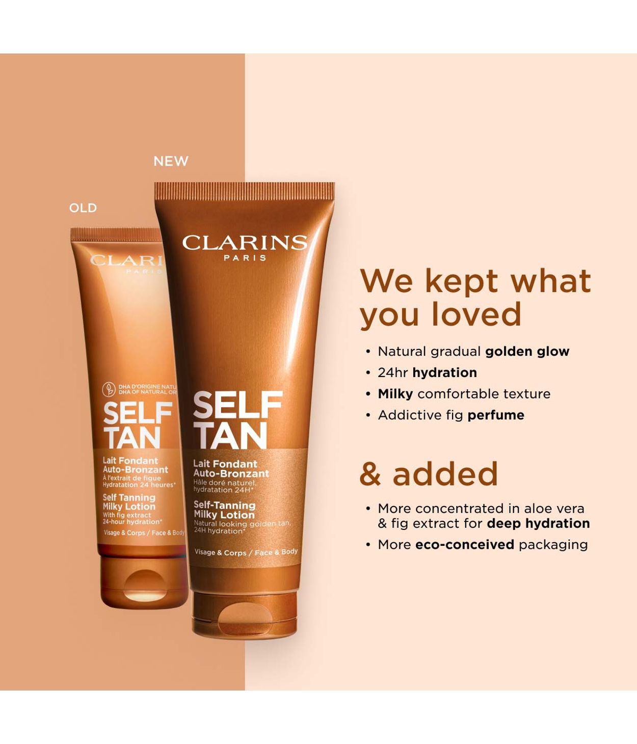 CLARINS Self Tanning Milky Lotion Face and Body