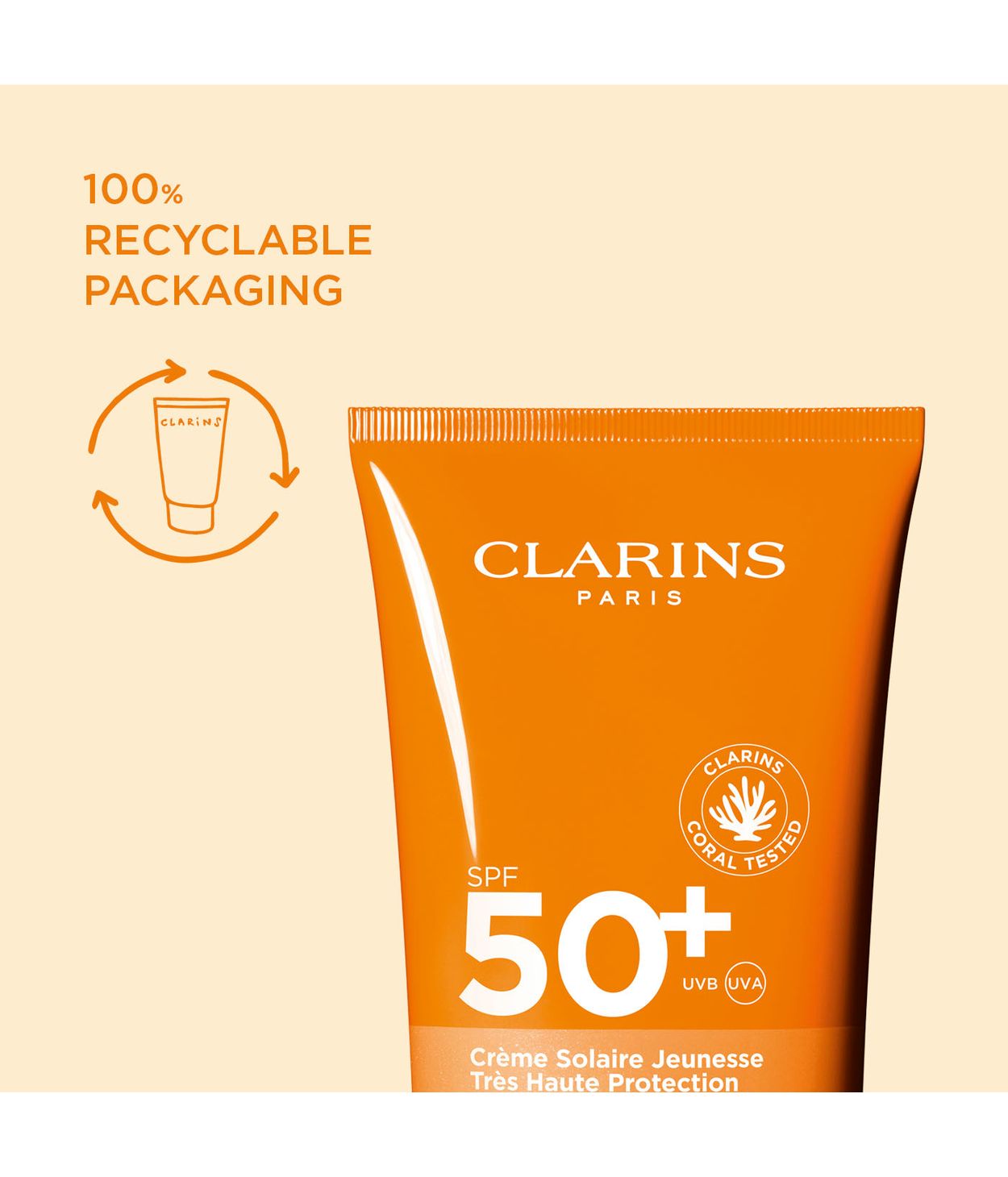 CLARINS Sun Body Cream SPF50+ 150ml
