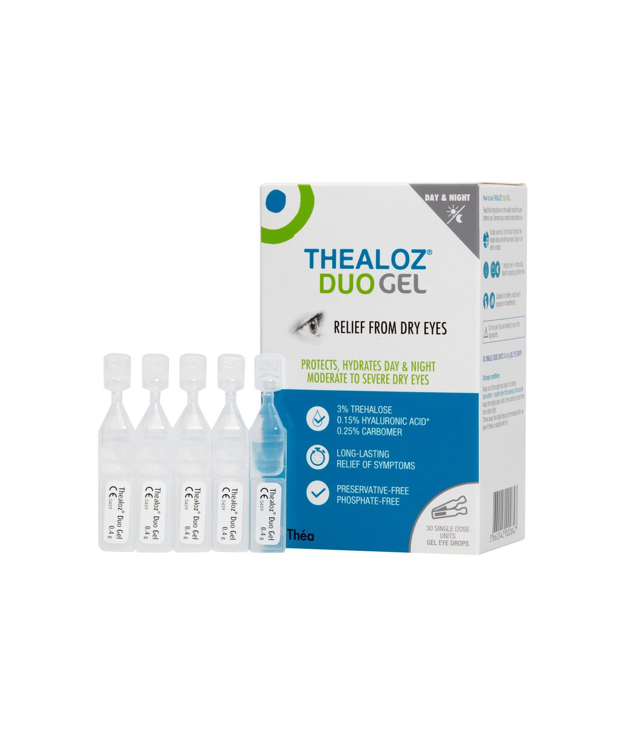 Thealoz Duo Gel Augngel Ambúlur 30stk