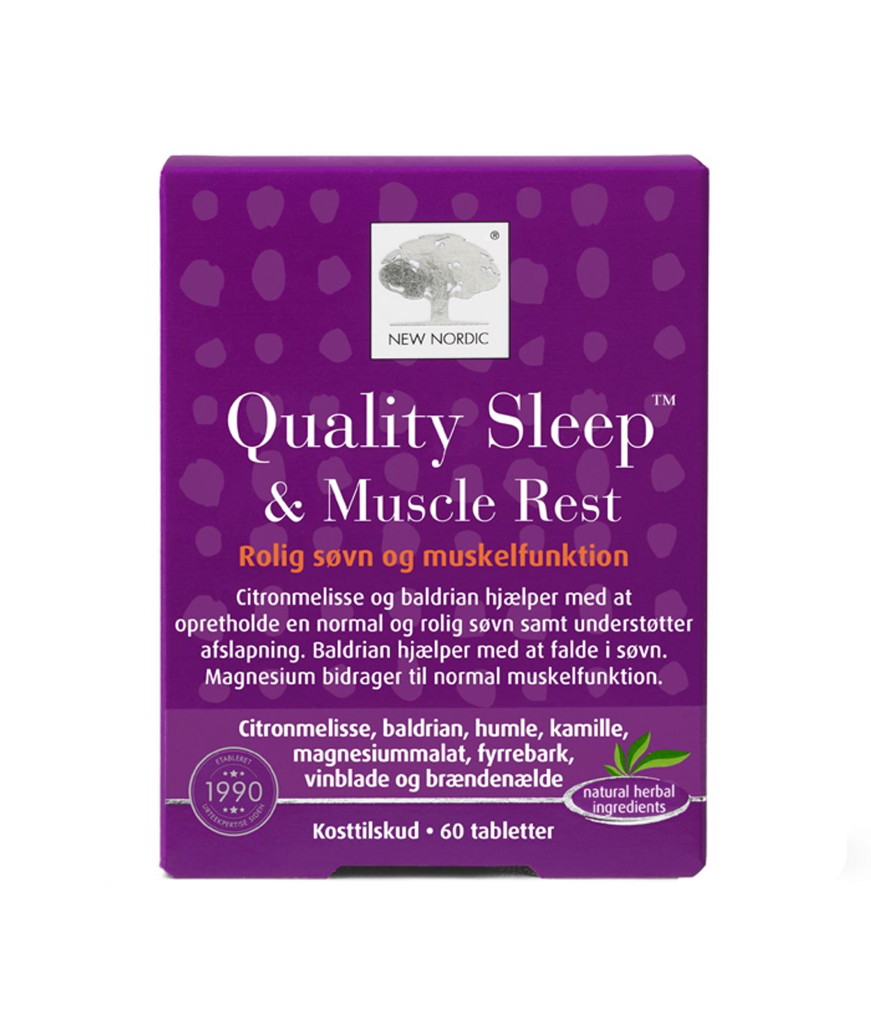 New Nordic Quality Sleep & Muscle Rest 60stk
