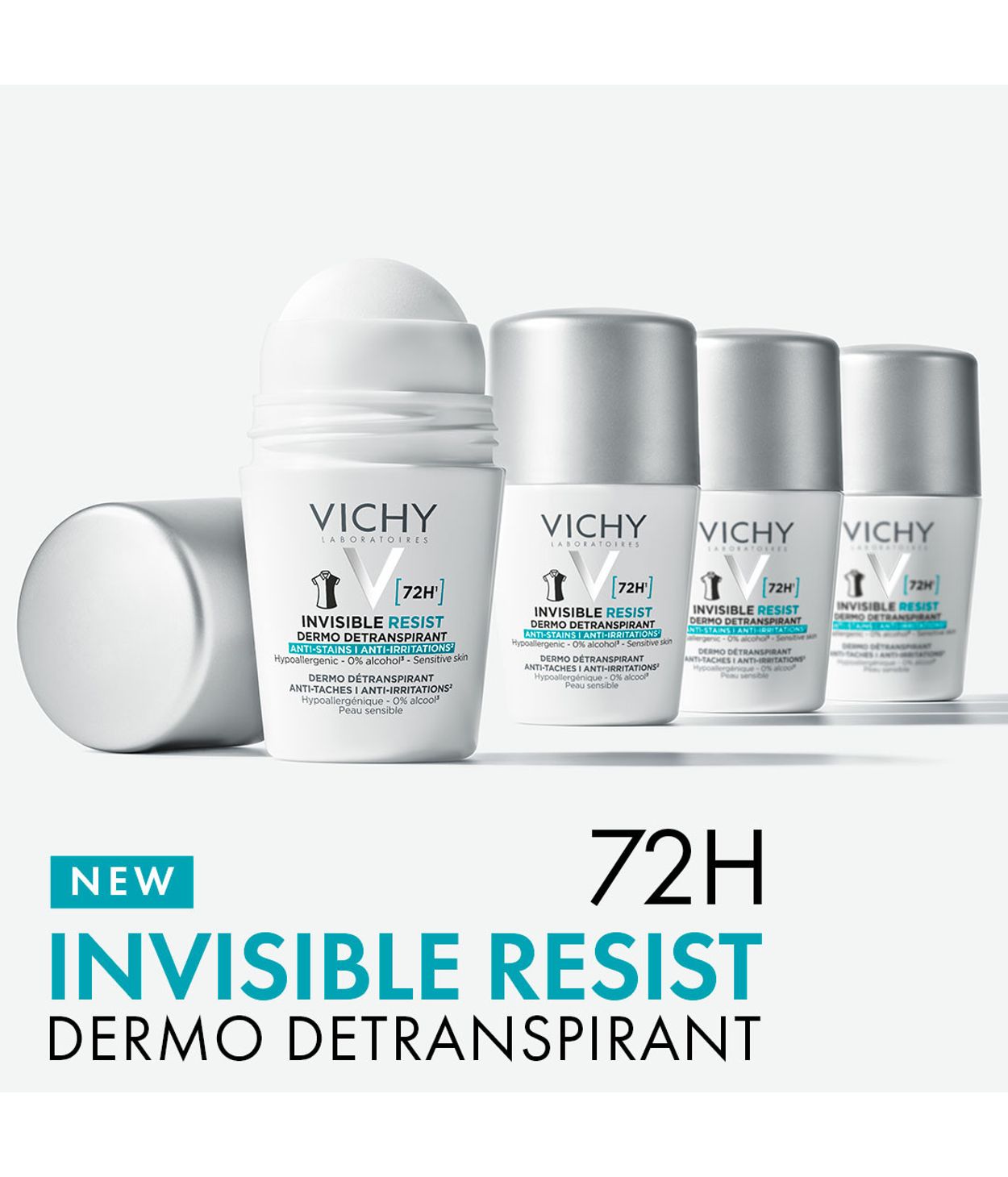 VICHY Invisible 72H Anti-Stain Roll-On 50ml