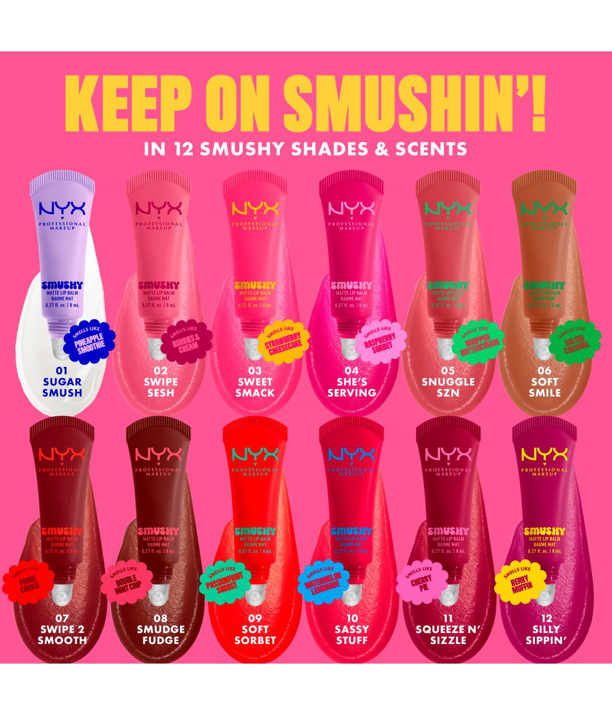 NYX Smushy Matte Lip Balm 8ml