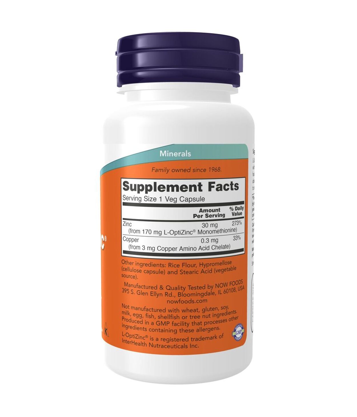 NOW L-Opti Zinc 30mg 100stk