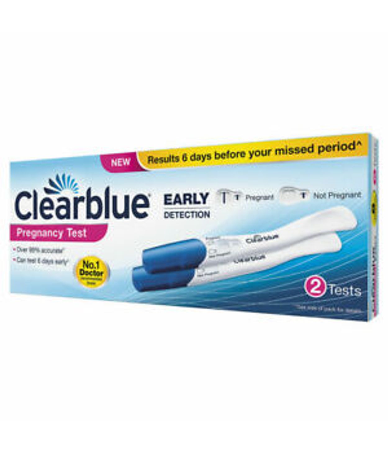 Clearblue 2stk Þungunarpróf Snemmgreining