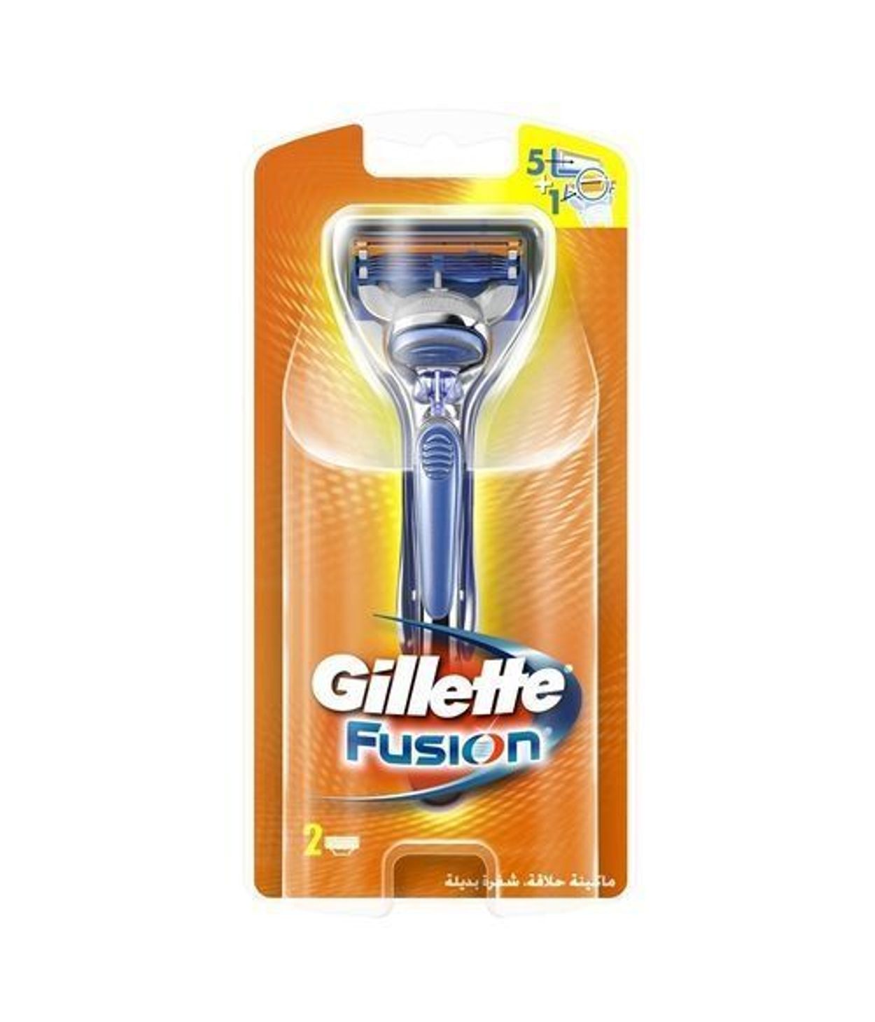 Gillette Fusion Manual Rakvél með 2 blöðum