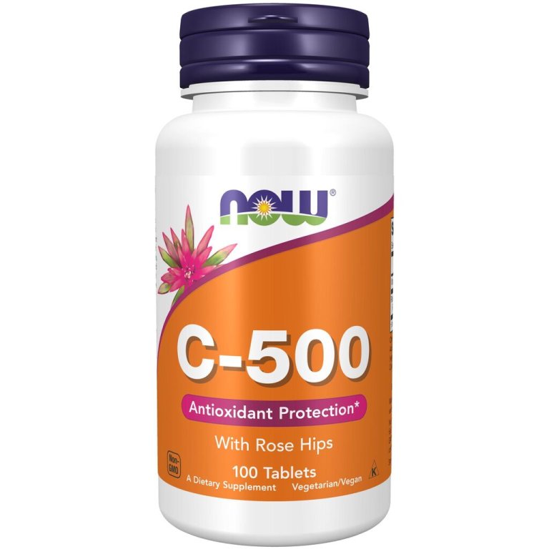 NOW C500 with Rose Hips Vegan 100stk