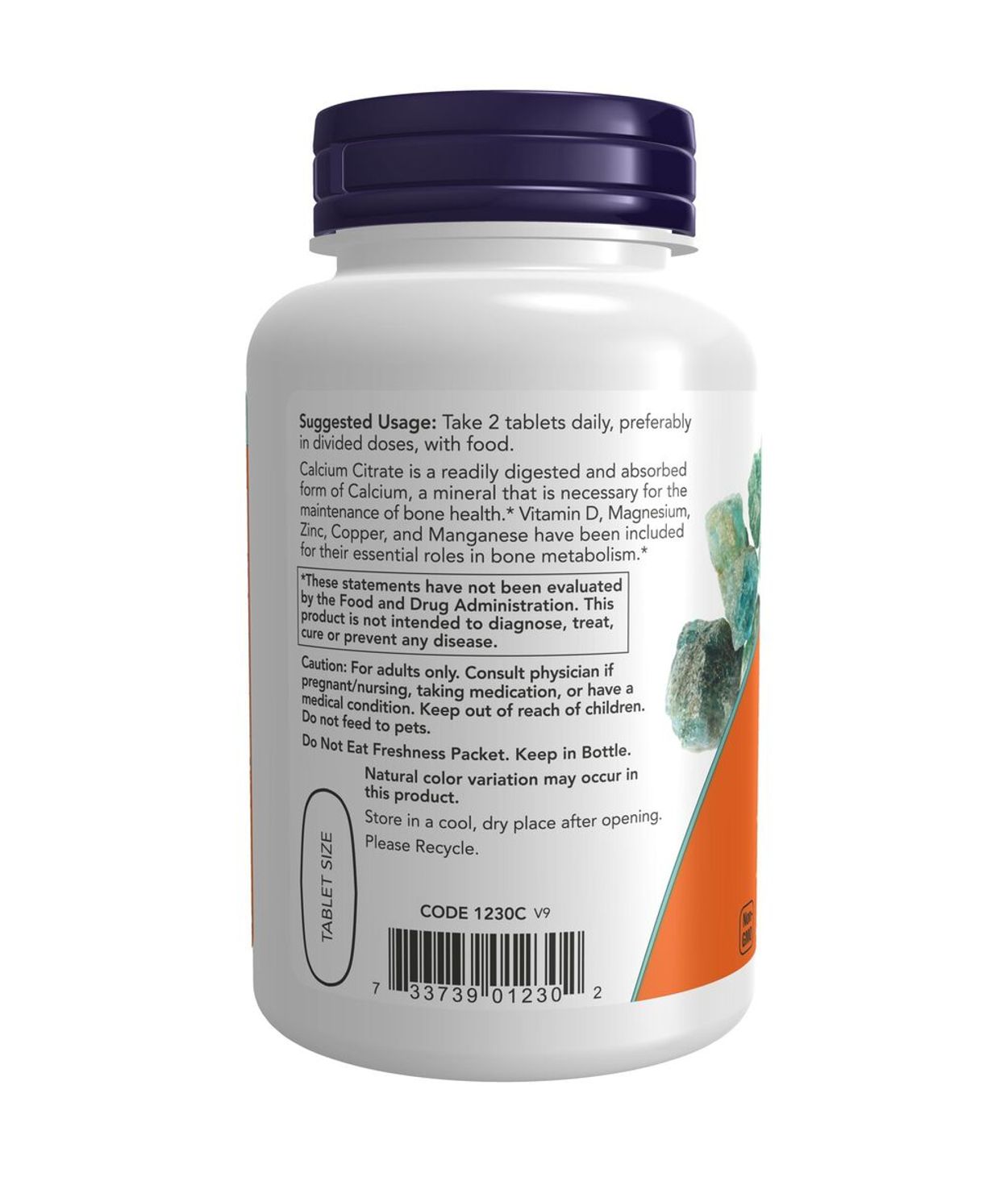 NOW Kalk Citrate Jurta 100tbl /Magna/Sink