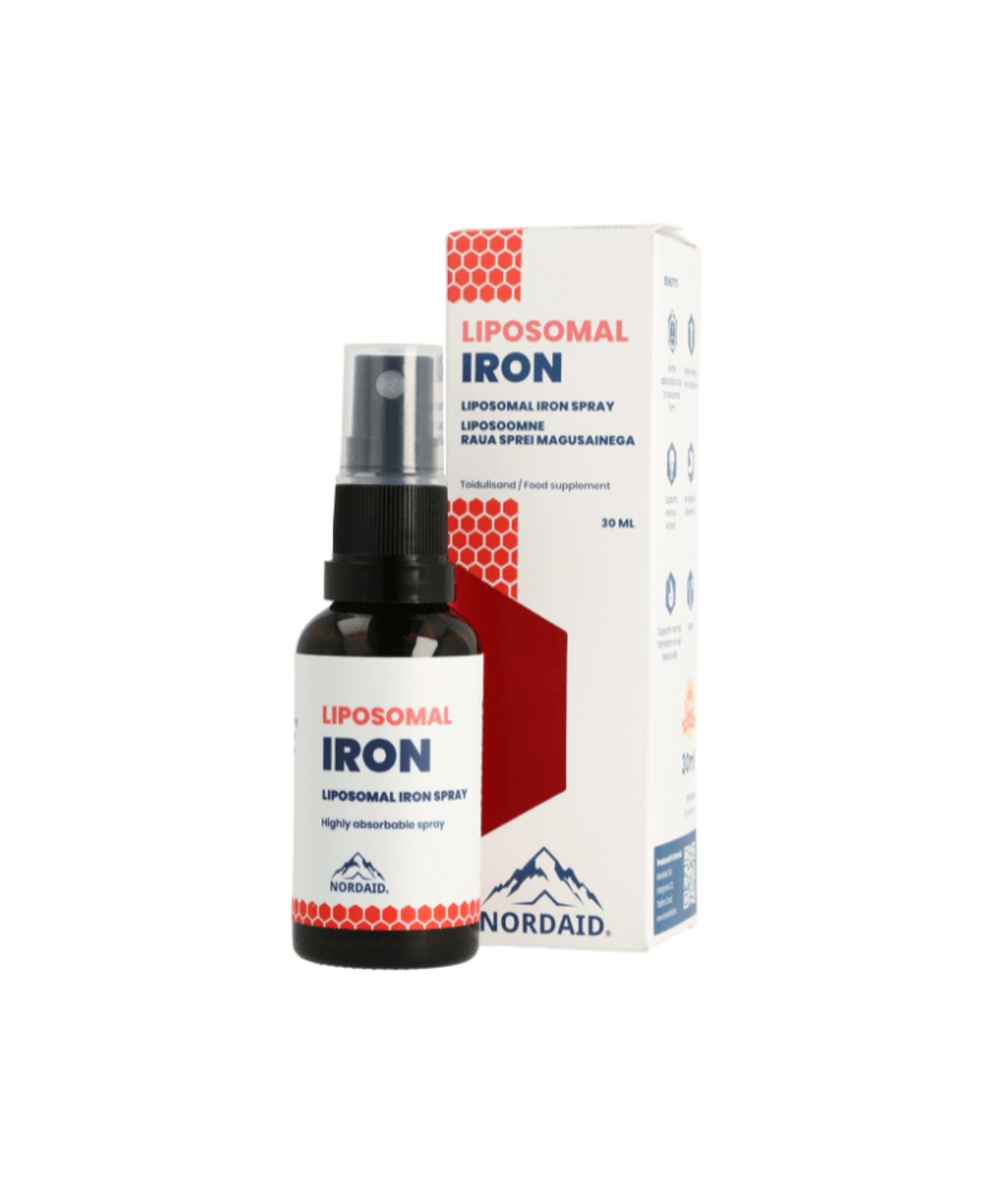 Nordaid Liposomal Járn Munnúði 100skammtar