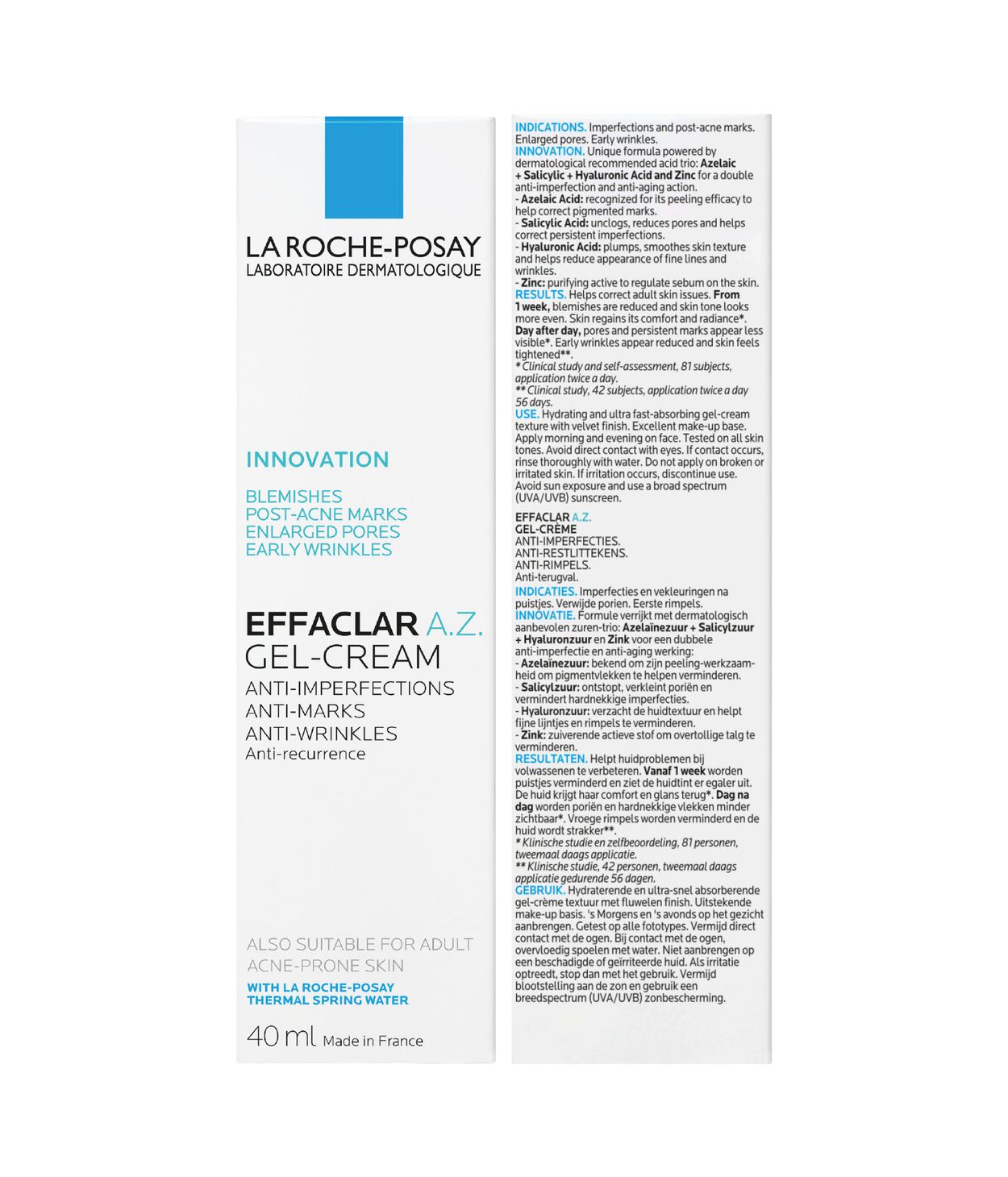 LA ROCHE-POSAY Effaclar A.Z Gel-Créme 40ml
