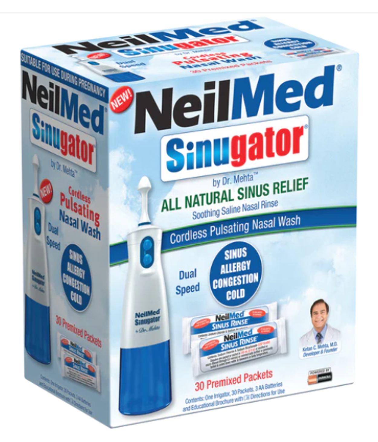 NeilMed Sinugator Nefskol Spray+ 30pokar