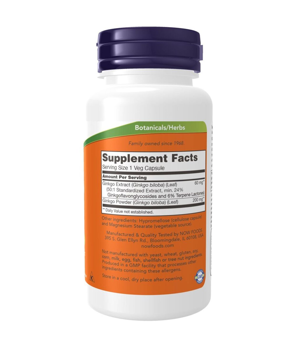 NOW Ginko Biloba 60mg 60stk
