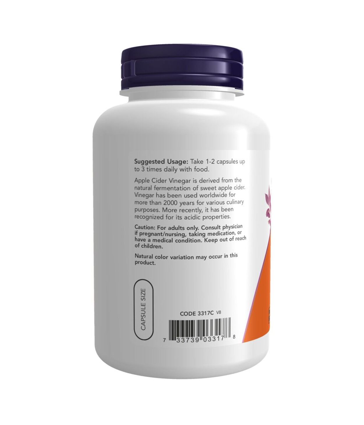 NOW Apple Cider Vinegar 180stk