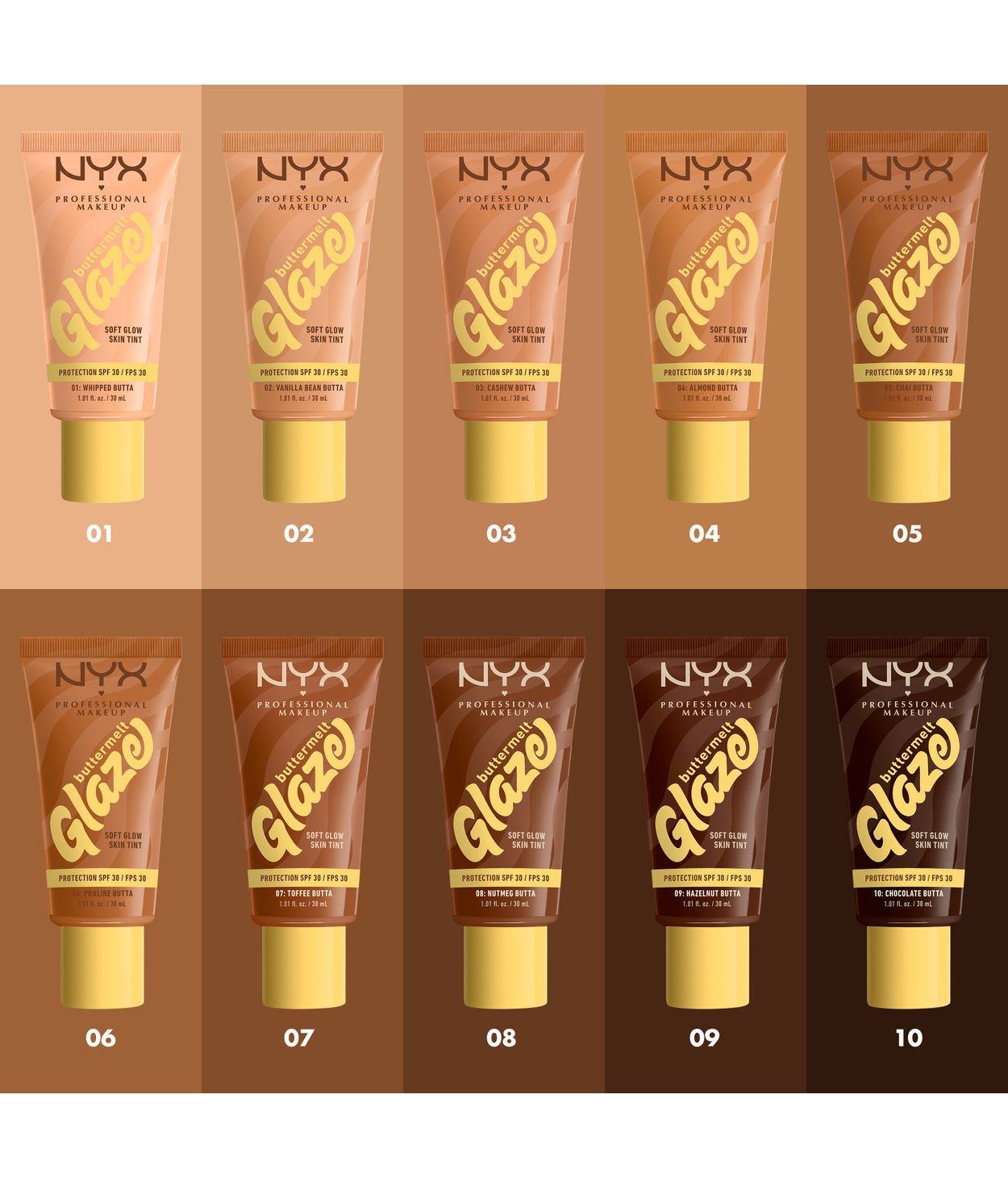 NYX Buttermelt Glaze SPF30 Foudation