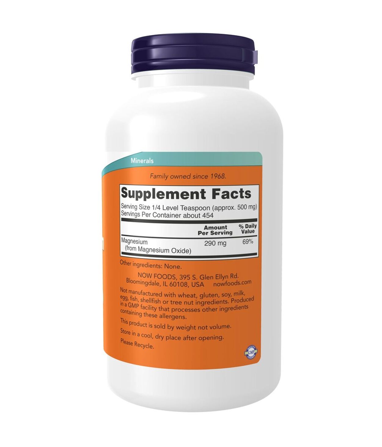 NOW Magnesium Oxide duft 227gr
