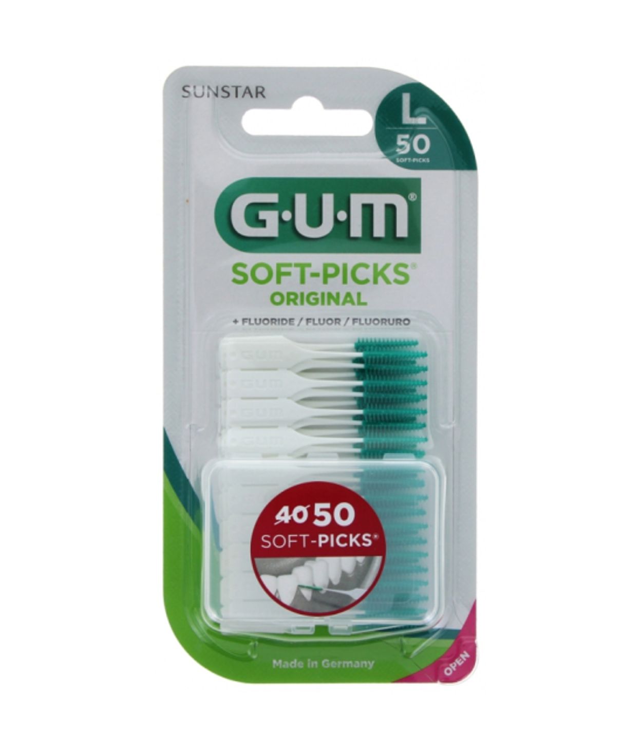 GUM Soft Picks Tannstönglar Með Flúor 40stk