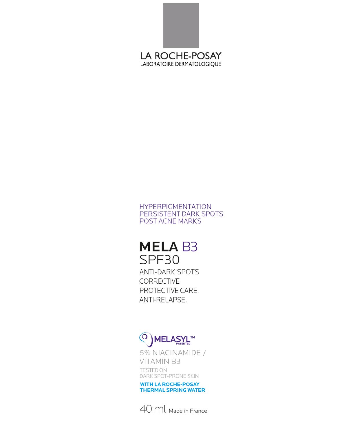 LA ROCHE-POSAY Mela B3 SPF30 40ml