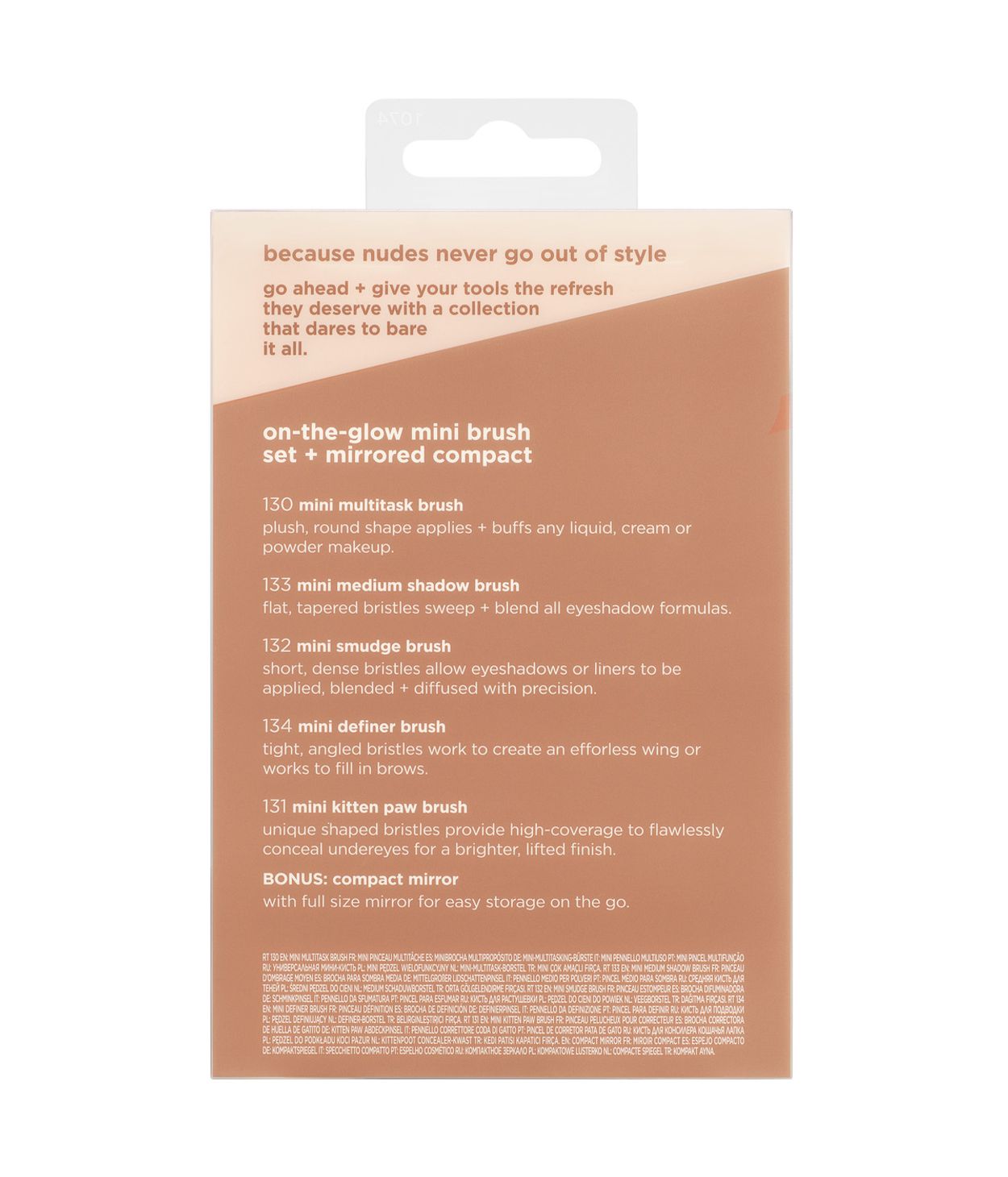 REAL TECHNIQUES NewNudes 2.0 Mini Burstasett