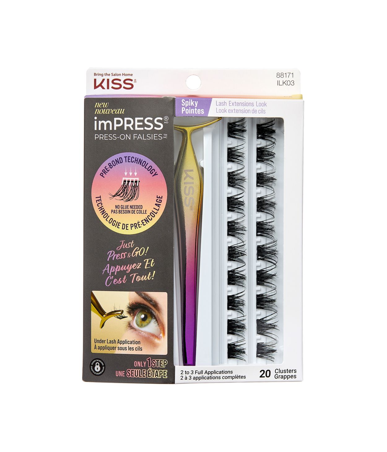 KISS imPRESS Press on Falsies Spiky
