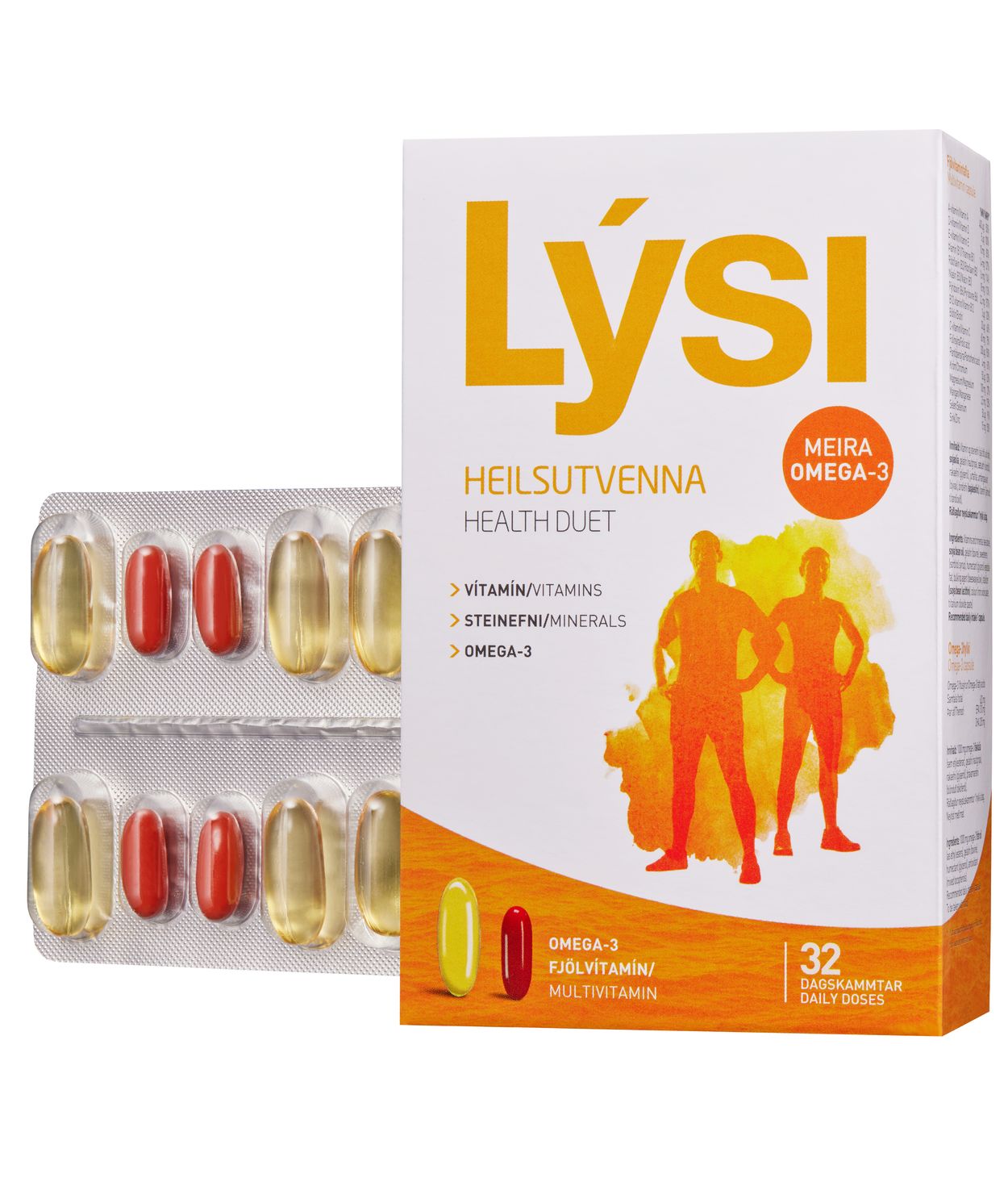 Lýsi Heilsutvenna 32 skammtar