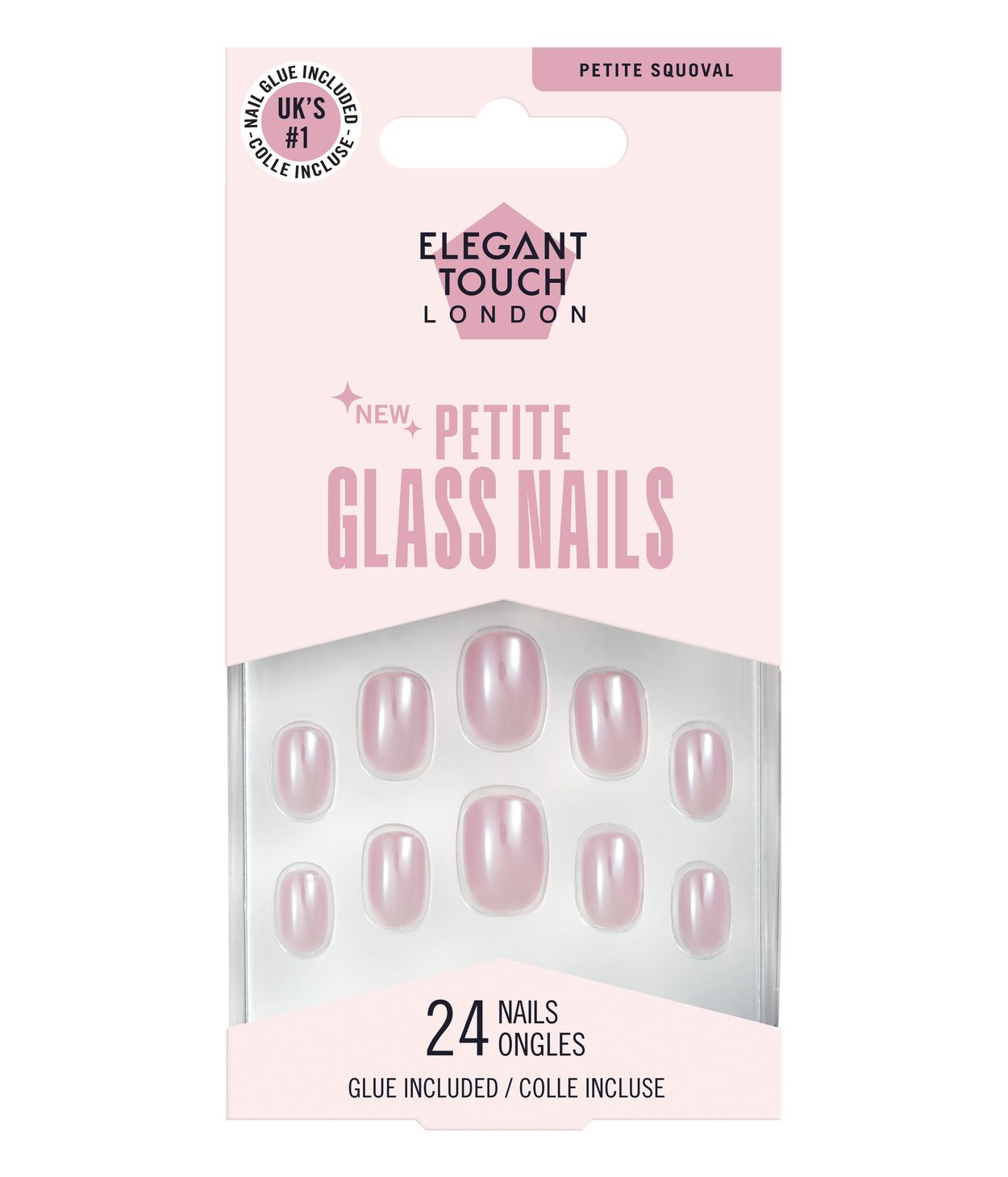 Elegant Touch Petite Glass nails Sugar Snow