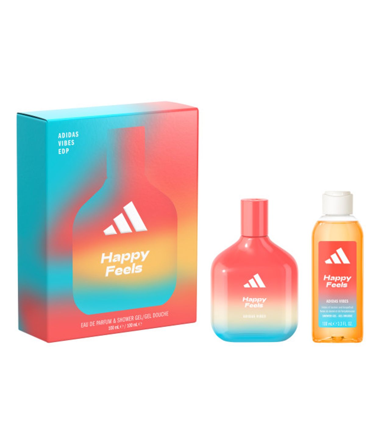 Adidas Vibes Happy Feels edp 100ml, Shower G 100ml