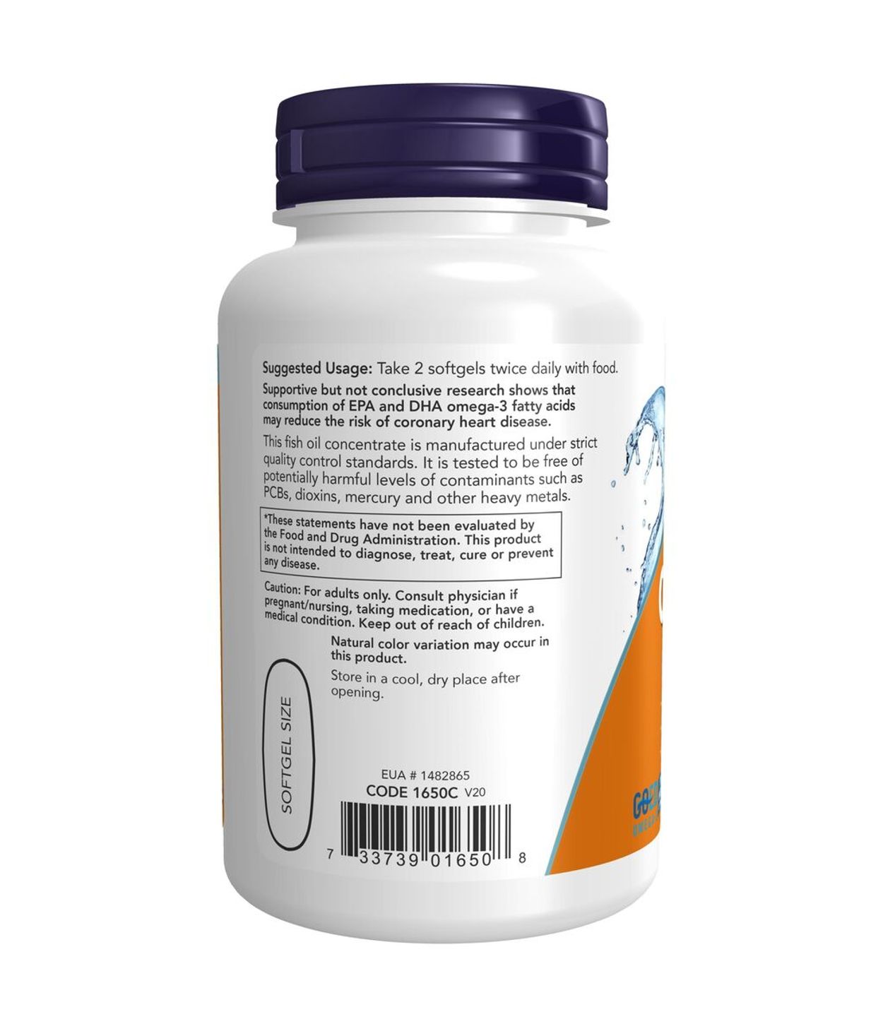 NOW Omega 3 1000mg 100stk