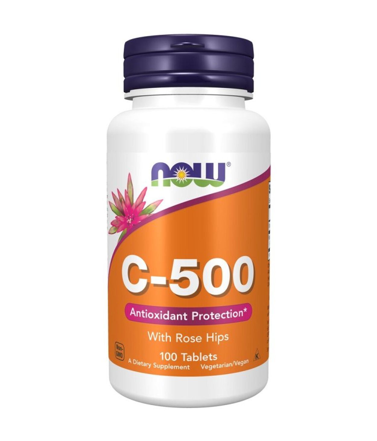 NOW C500 with Rose Hips Vegan 100stk