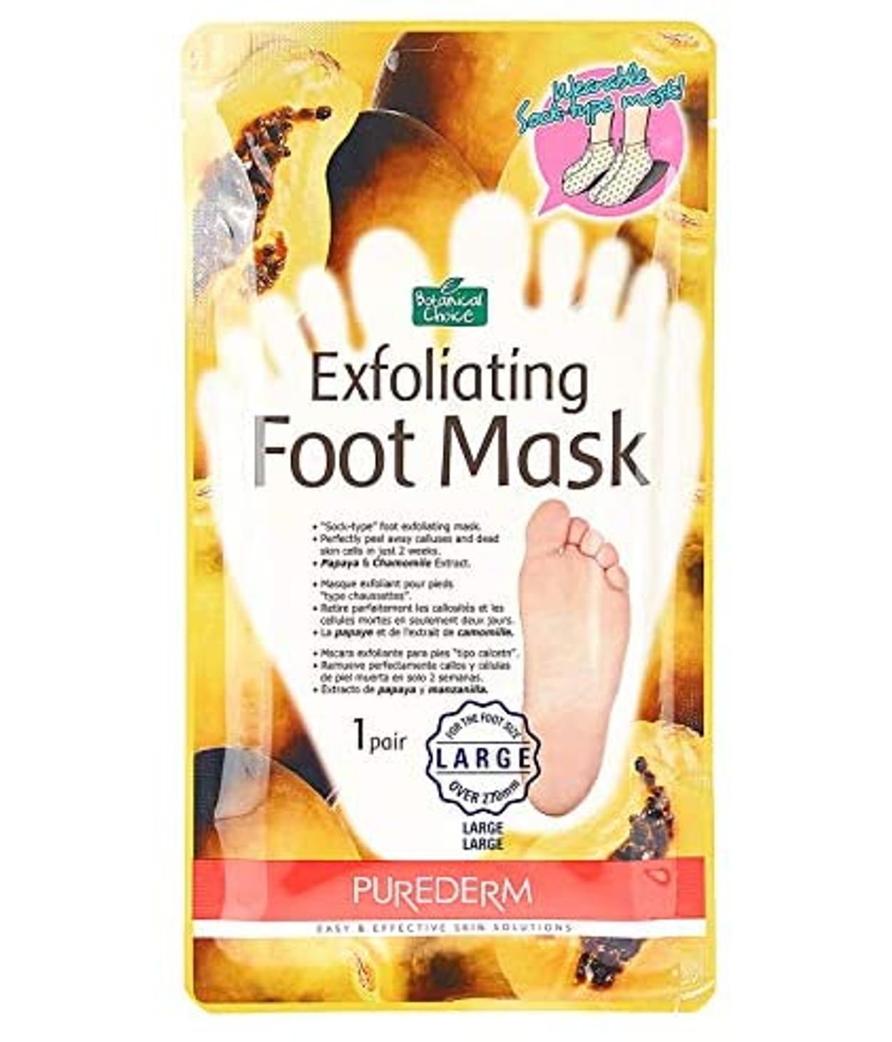 Purederm Exfoliating Foot Mask Large