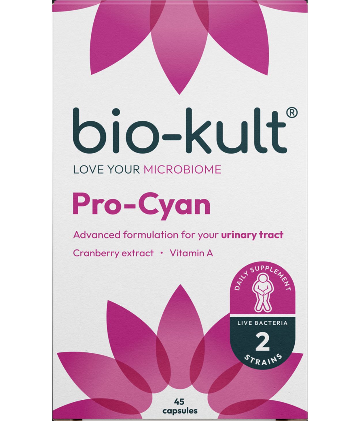 Bio-Kult Pro Cyan gegn þvagfærasýkingu 45stk