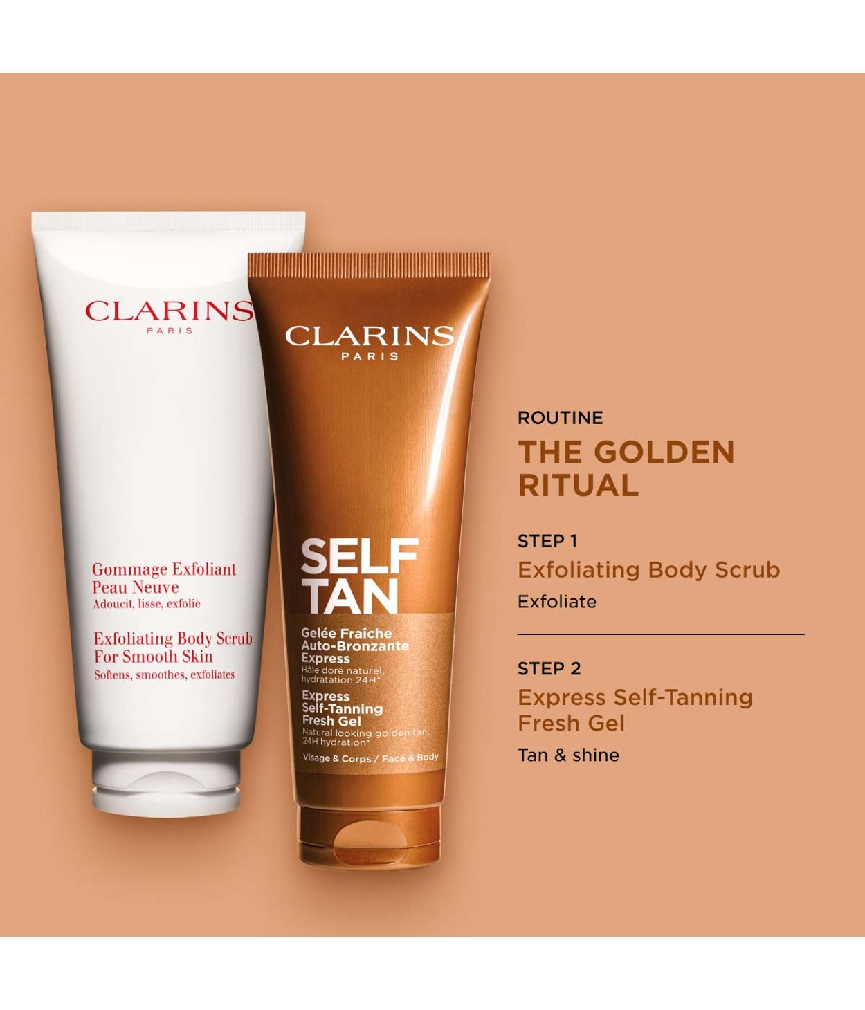 CLARINS Self Tanning Gel Face and Body Tanner