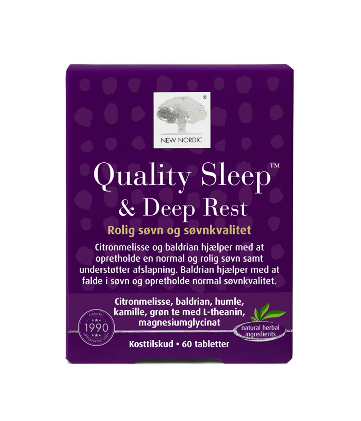 New Nordic Quality Sleep & Deep Rest 60stk