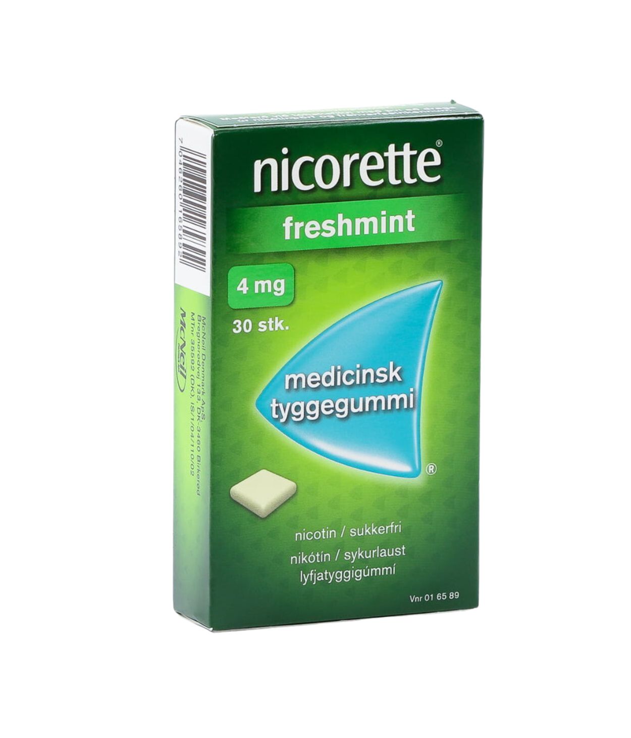 Nicorette Freshmint tyggigúmmí 4mg 30stk